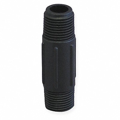 Nipple 3/4 x 4 In MNPT Poly Black MPN:NIP075-4