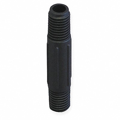 Nipple 2 x 6 In MNPT Poly Black MPN:NIP200-6