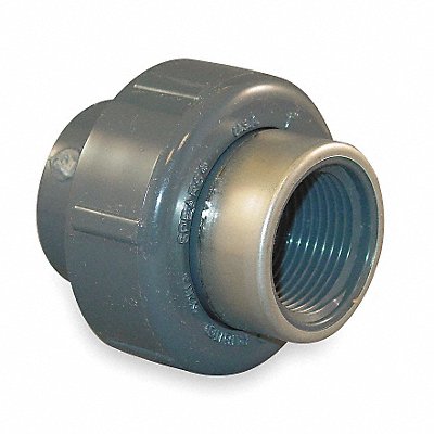 Union 1 1/2 Pipe Size Schedule 80 Gray MPN:8059-015SR