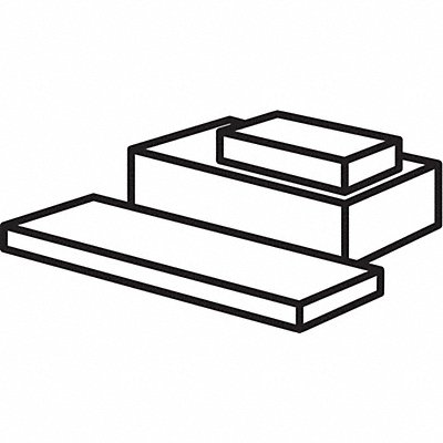 Rectangle PTFE 1 1/2 x12 1 T White Opaq MPN:G15-TRB-1.0-1.5X1