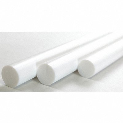 Plastic Rod PTFE 1 1/8 Dia 6ftL White MPN:G15-TRCE-1.125-6