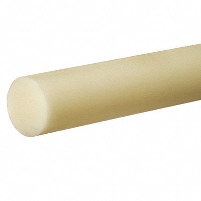 PlasticRod PTFE 1 3/4 Dia 3ftL Off-White MPN:PR-PTFE-GF-40