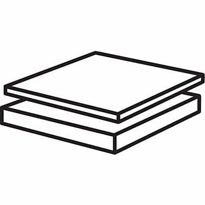 K5799 PlstcSheet PTFE 12 x12 1 T Whte Opaque MPN:G15-1.00F-12X12