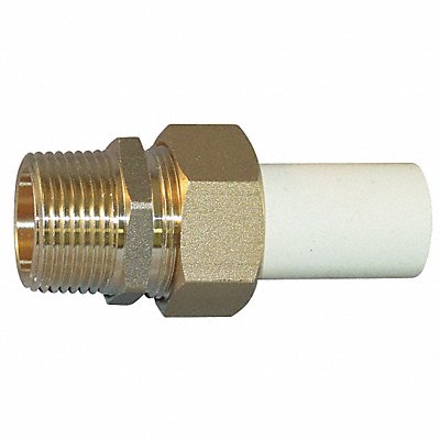 Union Brass 1/2 in Metal Side Pipe Size MPN:TUM-005