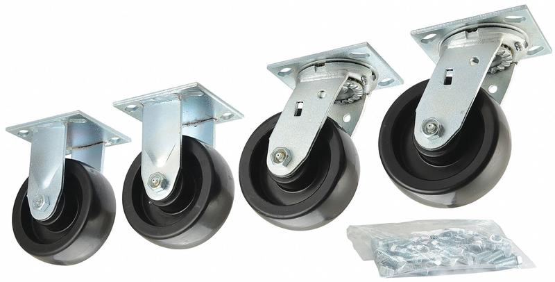 Standard Plate Caster Swivel/Rigid PK4 MPN:435X97