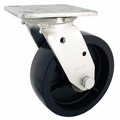 Swivel Plate Caster Rubber 6 in 820 lb. MPN:46-RAB-0620-S-EHT