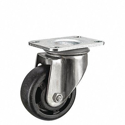 NSF-Listed Plate Caster Swivel 200 lb. MPN:P12SX-HNG030G-12