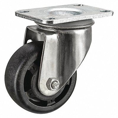 NSF-Listed Plate Caster Swivel 250 lb. MPN:P12SX-HNG035G-12