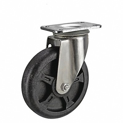 NSF-Listed Plate Caster Swivel 300 lb. MPN:P12SX-HNG050G-12