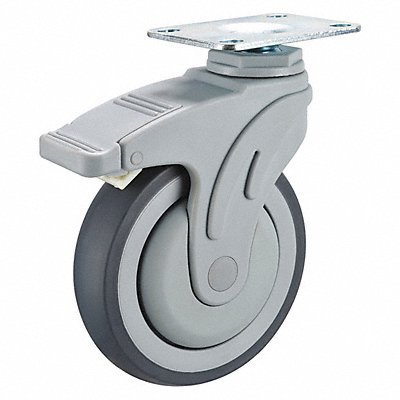 Quiet-Roll Medical Plate Caster Swivel MPN:P17S-RP040K-12-DL-001