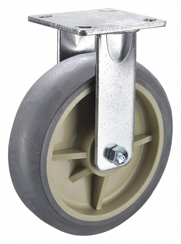 Standard Plate Caster Rigid 600 lb. MPN:P21R-RCP080K-14