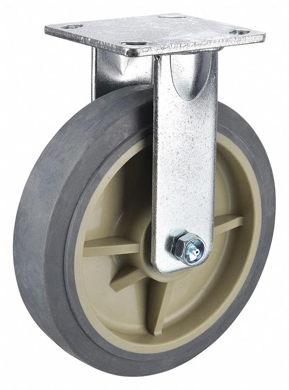 Standard Plate Caster Rigid 600 lb. MPN:P21R-RP080K-14