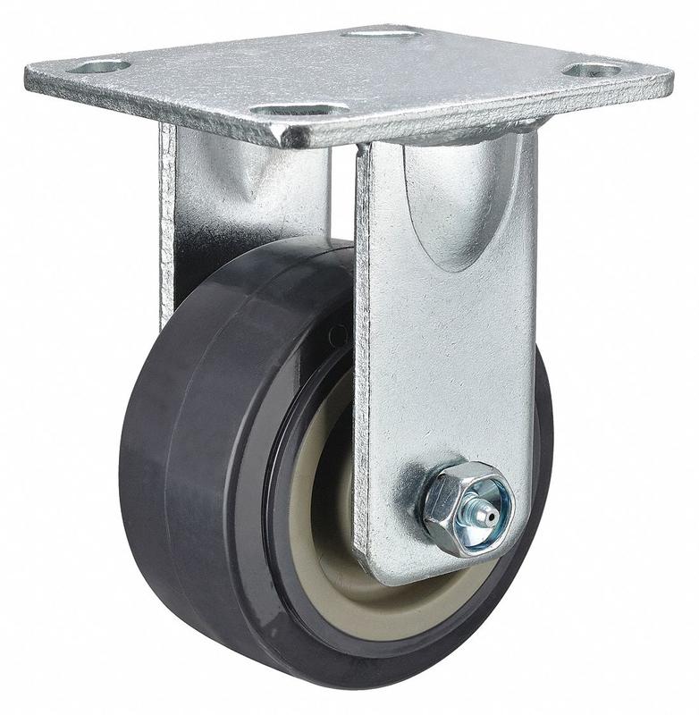 Standard Plate Caster Rigid 600 lb. MPN:P21R-UP040R-14