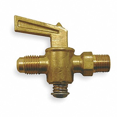 Ground Plug Valve 45 Deg 1/8 In Brass MPN:537