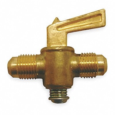 Ground Plug Valve 45 Deg 1/4 In Brass MPN:6719