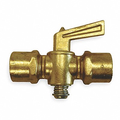 Ground Plug Valve 1/8 In 30 PSI Brass MPN:6804