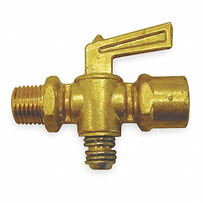 Ground Plug Valve 1/8 In 30 PSI Brass MPN:6824