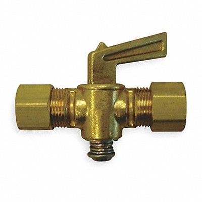 Ground Plug Valve 1/4 In 30 PSI Brass MPN:A6769