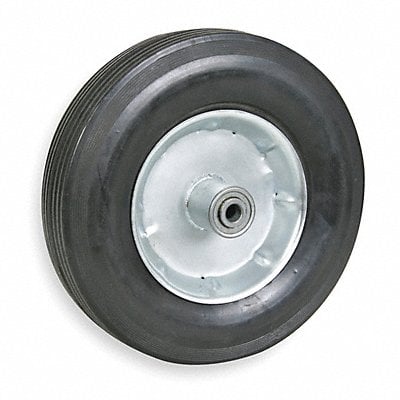 Flat-Free Solid Rubber Wheel 10 350 lb. MPN:1NWY5