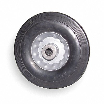 Flat-Free Solid Rubber Wheel 6 200 lb. MPN:1NWY7