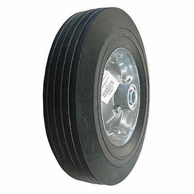 Flat-Free Solid Rubber Wheel 10 450 lb. MPN:1NWZ7