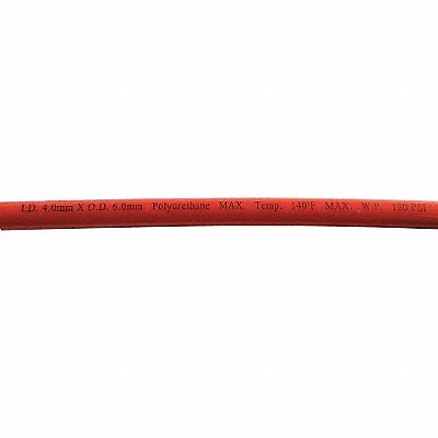 Tubing Poly 6mm OD 180 PSI Red MPN:1CTH2