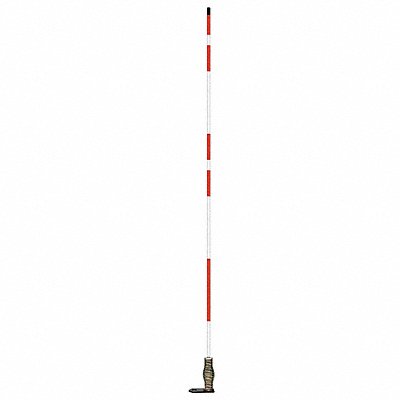 Hydrant Marker 5 ft Fiberglss White/Red MPN:2673-00001