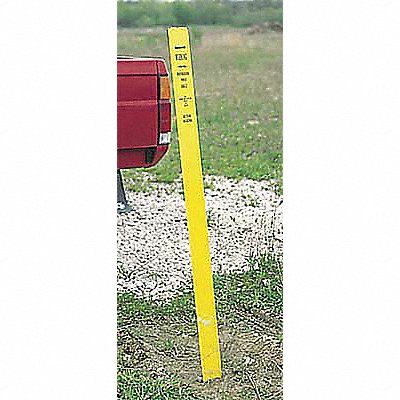 Blank Warning Stake Blue 66 In H MPN:96952