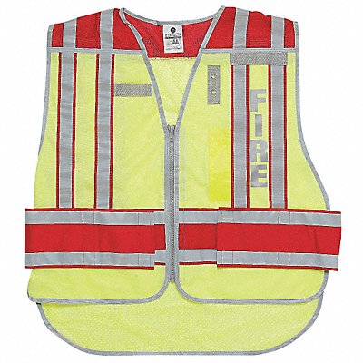 Safety Vest Hi Vis Green Fire M/XL MPN:4003BV-M-XL