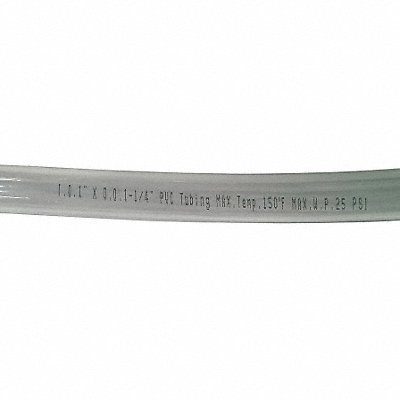 Tubing 1 I.D. 100 ft Clear Flexible MPN:1PBK4