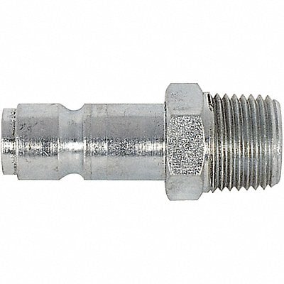 Coupler Plug MNPT 1/4 Steel PK2 MPN:5ZVJ3