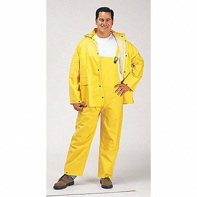 Rain Suit Jacket/Bib Unrated Yellow 4XL MPN:1320 4XL