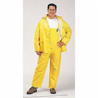 Rain Suit w/Jacket/Bib Unrated Yellow XL MPN:1320 XL