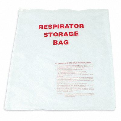 Respirator Storage Bag with Zipper PVC MPN:30E982