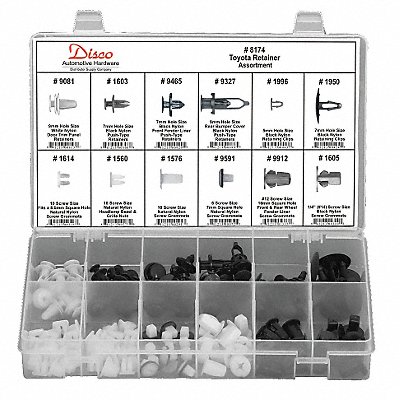 Toyota Retainer Assortment 146 Pc MPN:8174