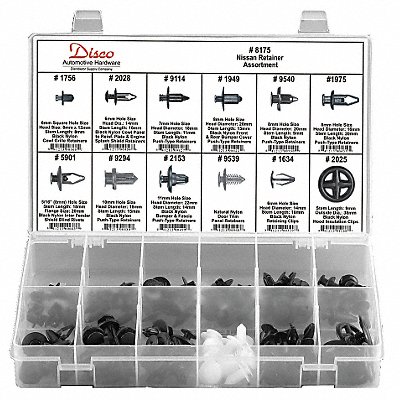 Nissan Retainer Assortment 123 Pc MPN:8175