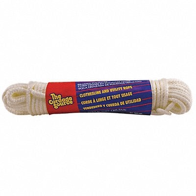 Rope 100ft Wht 20lb. Polyester MPN:10S-WA