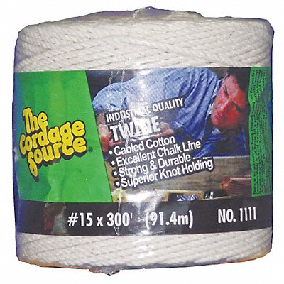 Rope 300ft Wht 1lb. Cotton MPN:1111-WA