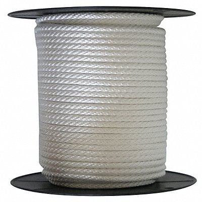 Rope Nylon Braided 1/4 in Dia 500 ft L MPN:12U275