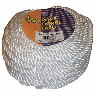 Rope 100ft Wht 580lb. Nylon MPN:338-WA