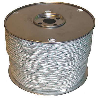 Rope 600ft Wht/Grn Tracer 200lb. Polystr MPN:660080-00600-007