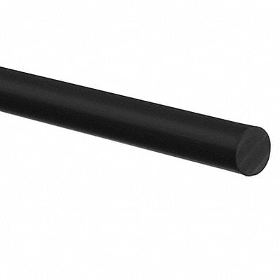 K4764 PU Rubber Rod 1 1/2 in x 4 ft 40A Black MPN:BULK-RR-P40-10