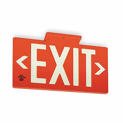 D6991 Exit Sign 8 3/4 in x 15 3/8 in Plastic MPN:GRAN1389