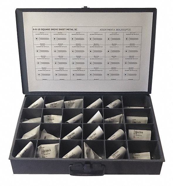 Tapping Screw Assortment 600 pcs. MPN:JBDL20SQPT25