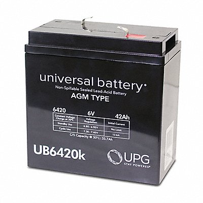 Sealed Lead Acid Battery 6VDC 6.43 H MPN:40560