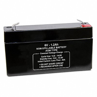 Sealed Lead Acid Battery 6VDC 1.2Ah MPN:47011