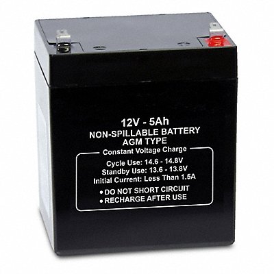 Sealed Lead Acid Battery 12VDC 5Ah MPN:47017