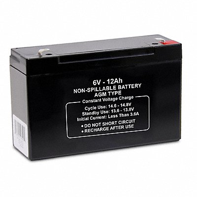 Sealed Lead Acid Battery 6VDC 12Ah MPN:47019