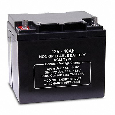 Sealed Lead Acid Battery 12VDC 40Ah MPN:47032