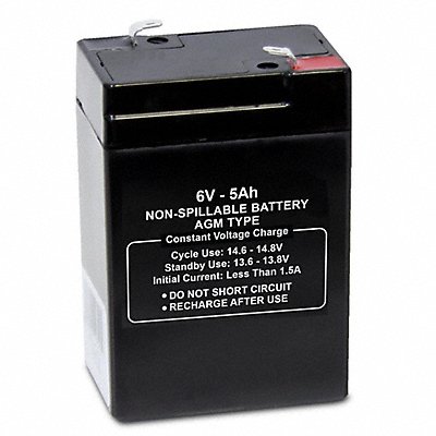 Sealed Lead Acid Battery 6VDC 5Ah MPN:47033